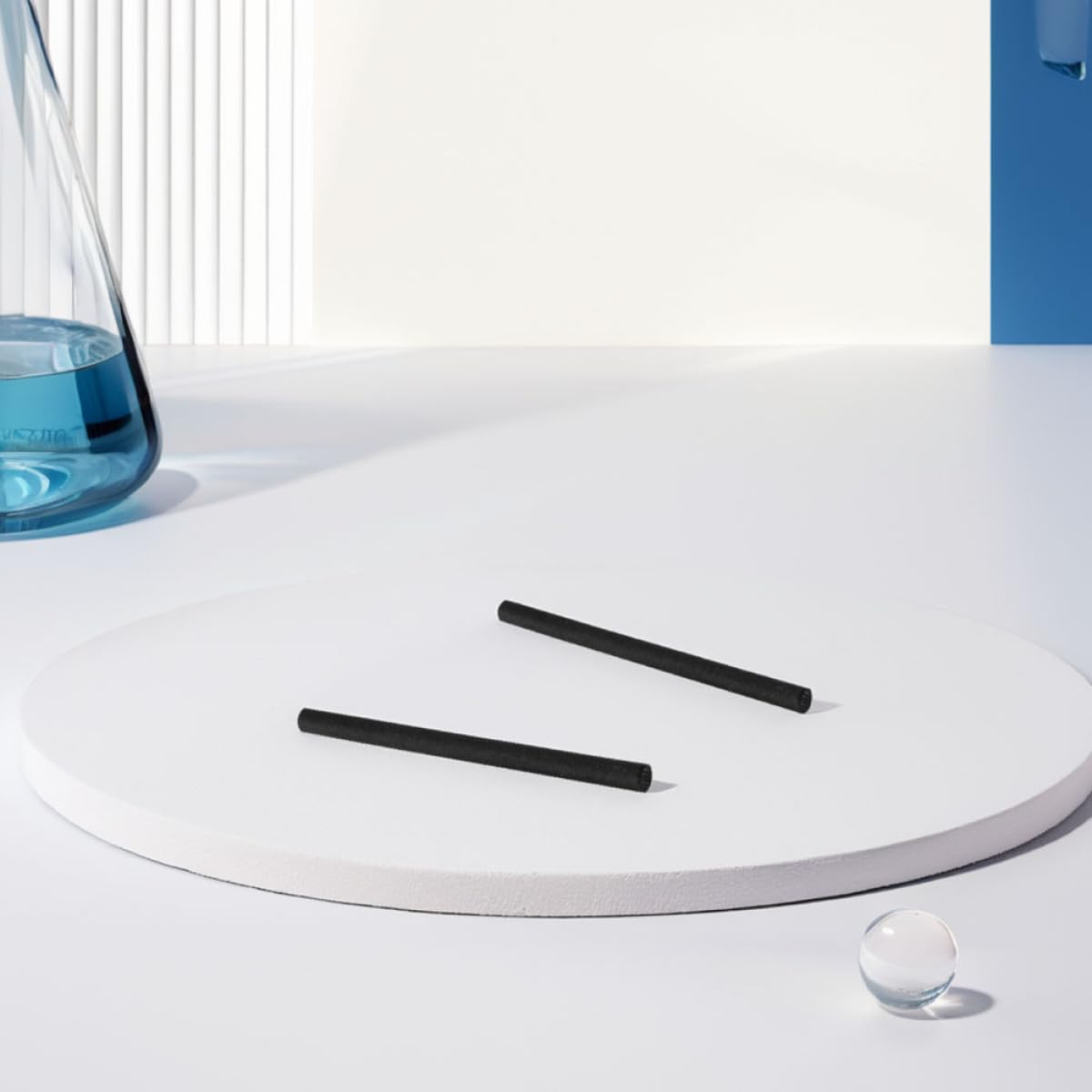 jojofuny 8 Stück Langer Graphitstab Rührstab aus Graphit mit 6mm Durchmesser für Präzise Schmelzen und Rühren in Tiegeln Schwarz Hohe Effizienz