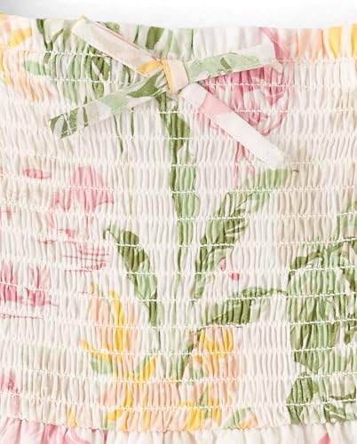 Image of The Children's Place girls Floral Smocked Babydoll Dress