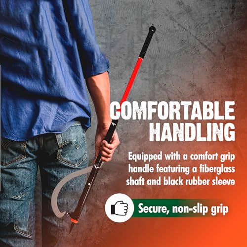 FORESTER Heavy Duty Log Peavey 55\" - Cant Hook for Logs | Logging Tools and Equipment | Forged Steel Log Roller | Log Lifter Tool | Peavey Logging Tool - Thumbnail 5