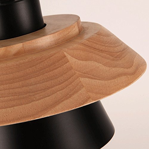 Lámpara colgante de madera moderna y sencilla estilo minimalista 6