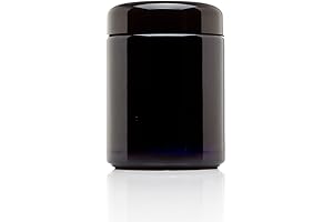 Infinity Jars 250 ml (8.3 fl oz) Tall Black Ultraviolet Refillable Empty...