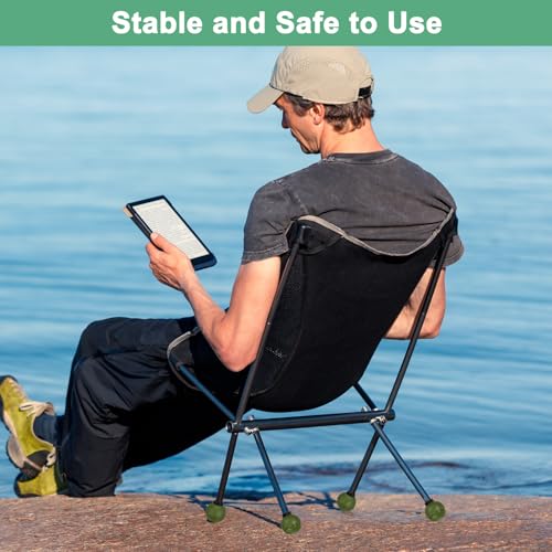 Pieds à billes pour chaise de camping sur herbe et sable fin