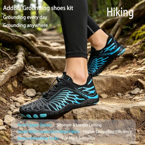 Image of Grounding Barefoot Shoes with Copper , Effective Full-Chain Grounding