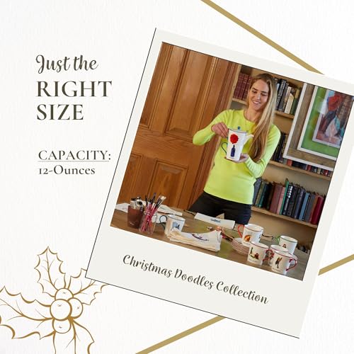 Kit Kemp Taza Christmas Doodles 12 Oz miniatura 7