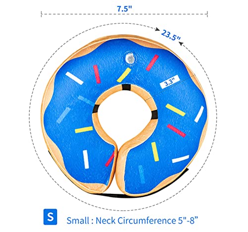 Protective-Inflatable-Collar-for-Dogs-and-Cats-Soft-Recovery-Pet-Cone-E-Collar-Does-not-Impede-Vision-Blue-S Protective Inflatable Collar for Dogs and Cats Soft Recovery Pet Cone E Collar Does not Impede Vision Blue S