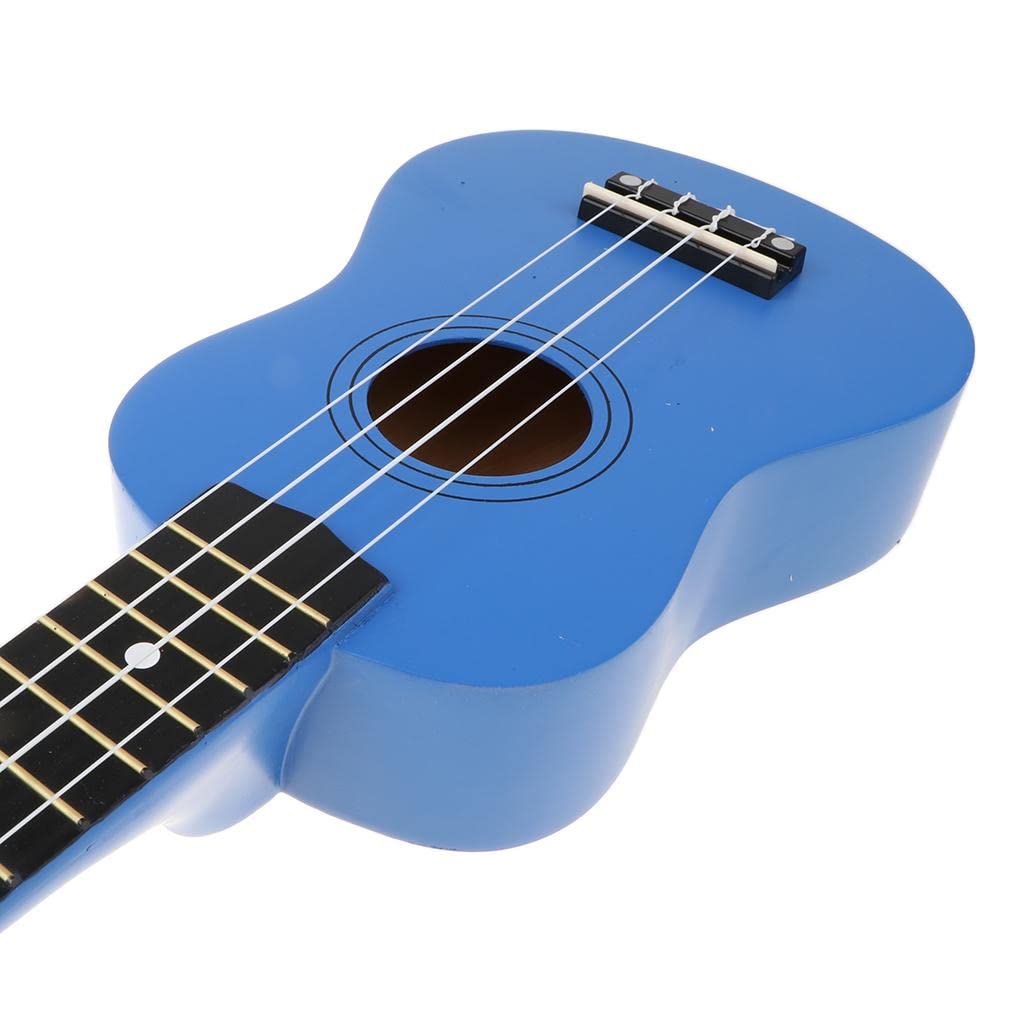 Ukulele Strumento Musicale Mini Chitarra 4 Corde Legno Accordabile in Nylon Adatto a Bambini Principianti Adulti Regalo Strumenti Musicali, Blu Scuro