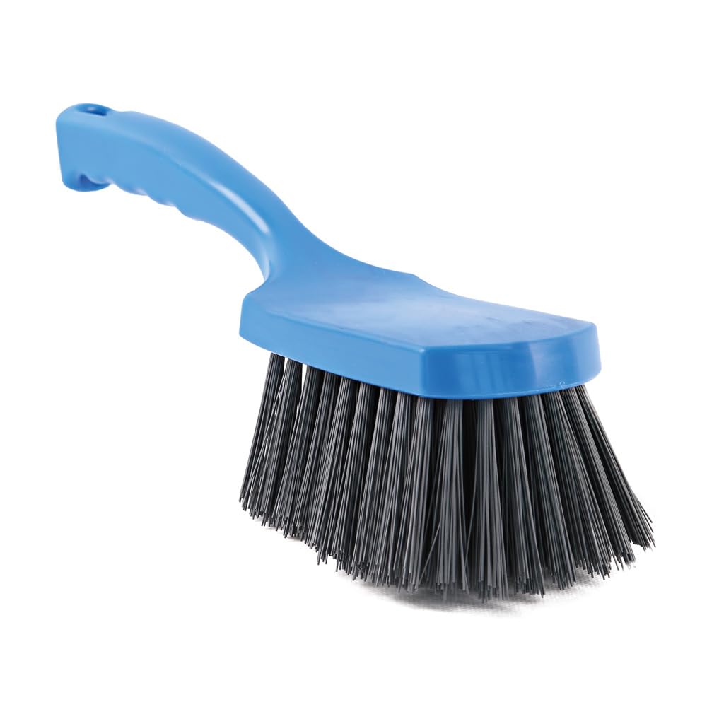 2 Stück Hygoclean Stielbürste | PPN, detektierbar, blau, L: 27, 5 cm, B: 7 cm, H: 7, 5 cm, Stielbürste, Handbürste, Reinigungsbürste