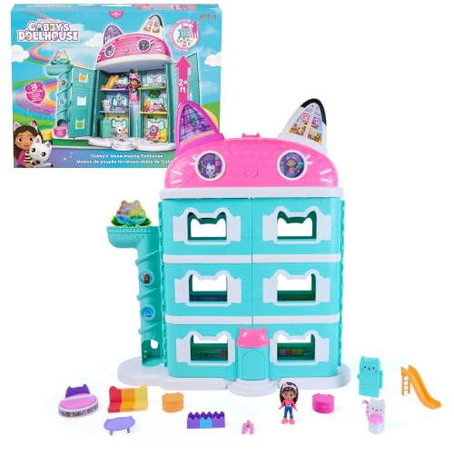 Gabbys Dollhouse Meow-Mazing Dollhouse 2 Feet Tall with 15 Pieces Set