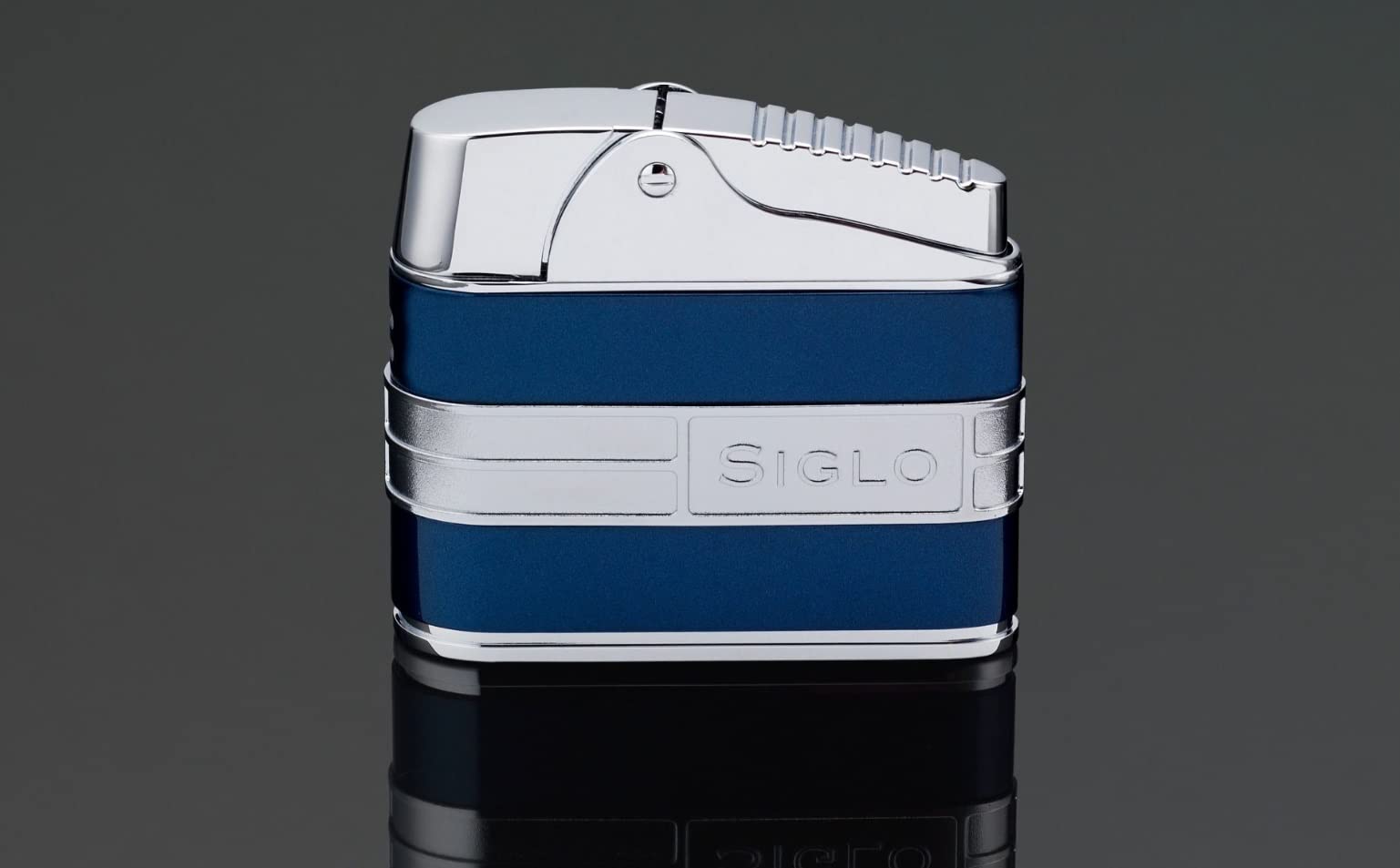 Retro II Table Lighter - Navy Blue