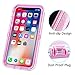 Coolden Case for iPhone X Case Protective Glitter Case for Women Girls Cute Bling Sparkle Quicksand Heavy Duty Hard Shockproof TPU Cover for iPhone X/10 5.8 Inches, Pink