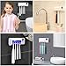 SHUKAN UV Toothbrush Sanitizer, Bathroom Toothbrush Holder Wall Mounted with Sterilizer Function, 1500mAh Charging, Timing Function, Toothbrush Organizer for Ladies Baby Family（White）