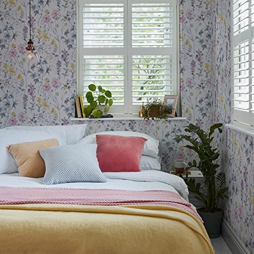 Papier peint Wild Meadow Laura Ashley multicolore pour mur