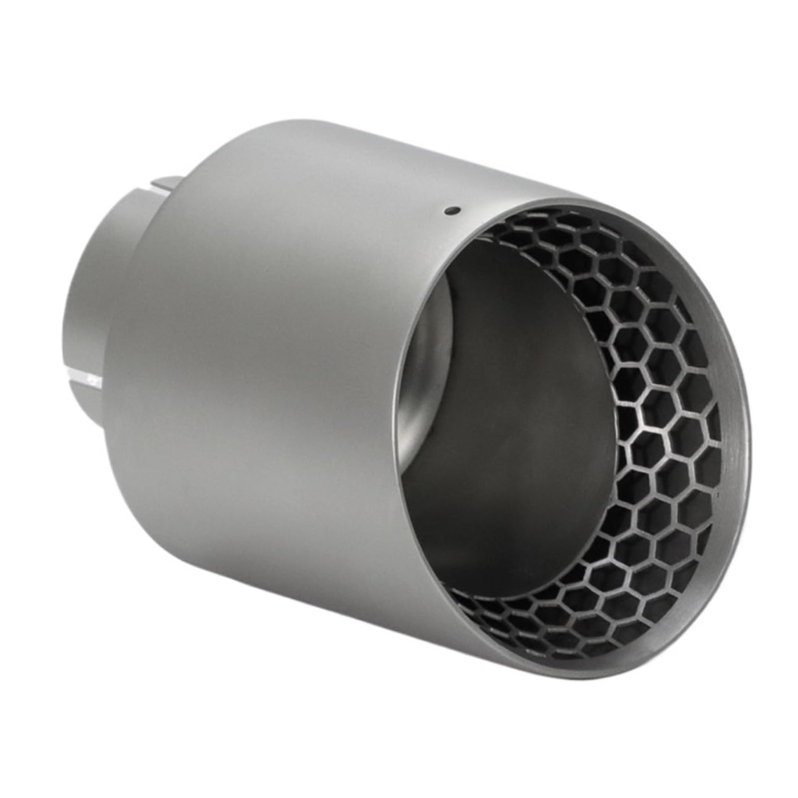 Car Silencer 1 sztuka matowa końcówka rury wydechowej ze stali 304 akcesoria samochodowe konstrukcja o strukturze plastra miodu końcówki tłumika modyfikuj wsparcie(ID60-OD101mm)