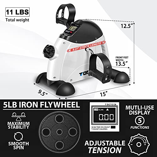 TODO Mini Exercise Bike Pedal Exerciser Foot Peddler Portable Therapy Bicycle with Digital Monitor by TODO - Image 2