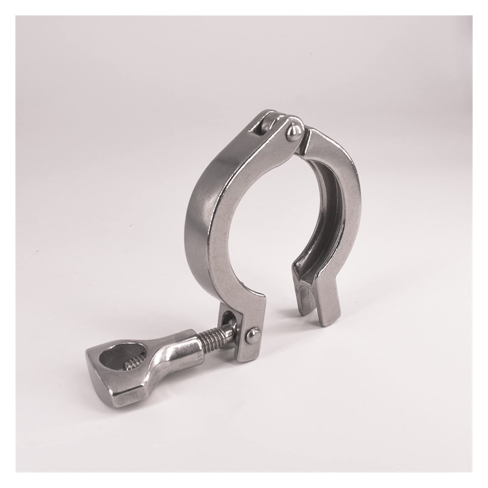 AVFORA Material de Servicio Pesado 1.5 "Tri Abrazadera Sus 304 Accesorio Sanitario Elaboración casera Cerveza 50.5 mm Férula O/D for Soporte de tubería