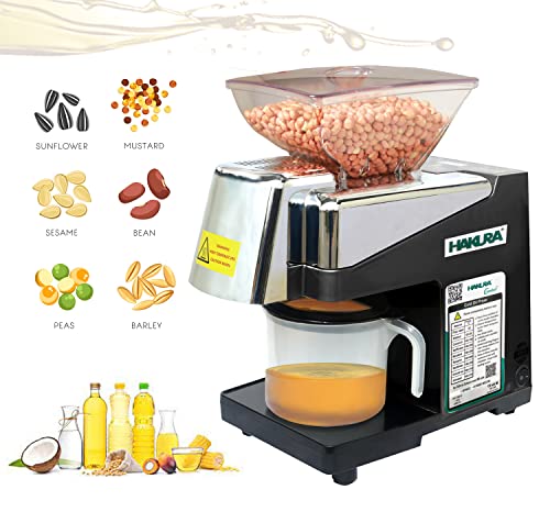 Image of HAKURA H2O-2B Comfort Oil Extractor Oil Maker Press Machine For Home 560 Watts (Black)