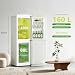 ASCOLI 160L Retro Fridge Freezer, 50/50 Vintage Fridge Freezer, Direct Cooling, Mechanical Control, Adjustable Tempered Glass Shelves, Led Light