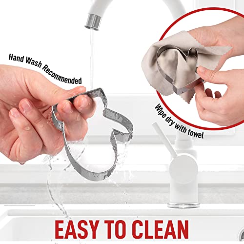 Zulay (14-Pieces) Metal Christmas Cookie Cutters - Stainless Steel Christmas Cookie Cutters With Folded Edges - Durable Non-Stick Holiday Cookie Cutters With Assorted Designs For Dough & Biscuits #TOP4