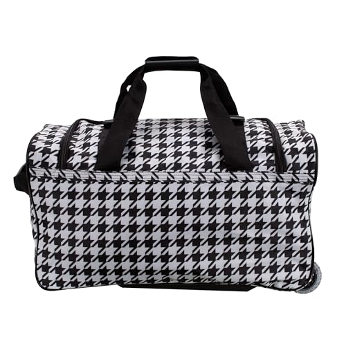 Image of Rockland Rolling Duffel Bag, Black, 22 inch
