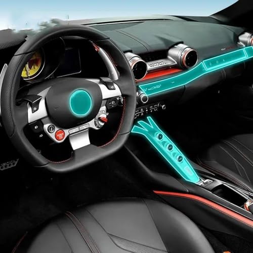 Film PPF intérieur auto-cicatrisant et transparent pour Ferrari 812