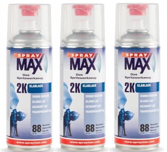 Spray Max 2K Clear Coat Satin – 3 Packungen 400 ml Dosenbündel