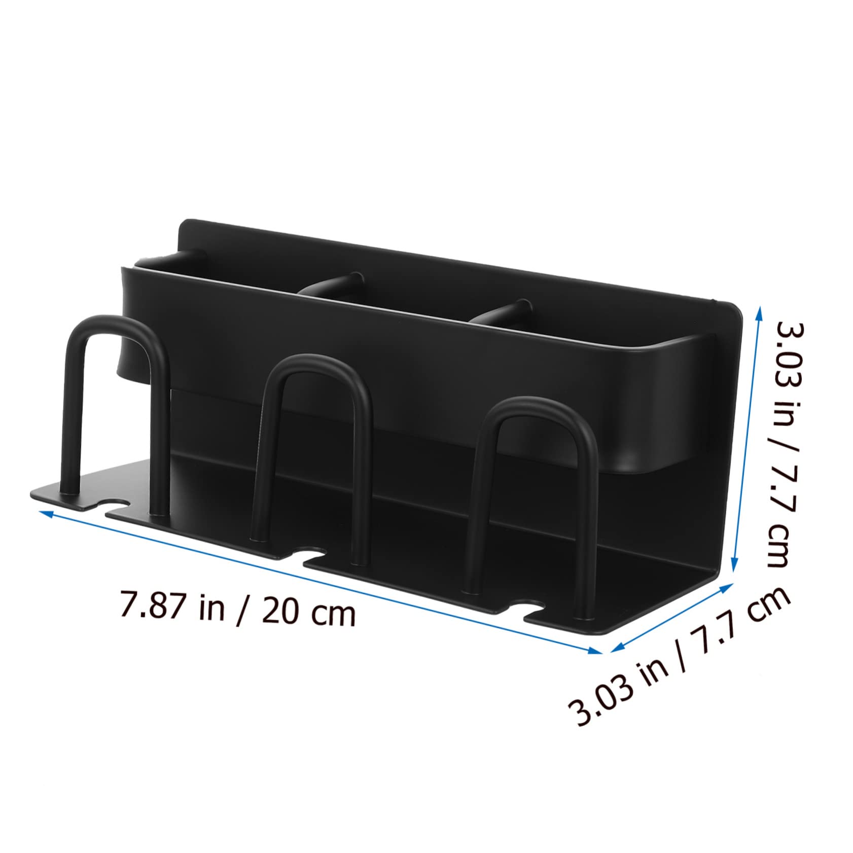 MAGICLULU Porta Spazzolino da Parete e Supporto per Bicchieri in Alluminio Nero Drenaggio Naturale per Bagno e Showroom