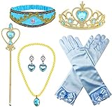 6Pcs Princess Jasmine Costume Dress up Accessories for Girls Arabian Princess Jasmine Cosplay...
