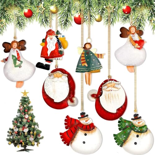 Verrückte Christbaumanhänger 27 16 Stück Weihnachtsbaumschmuck, Weihnachtsanhänger 8 Stile.,...
