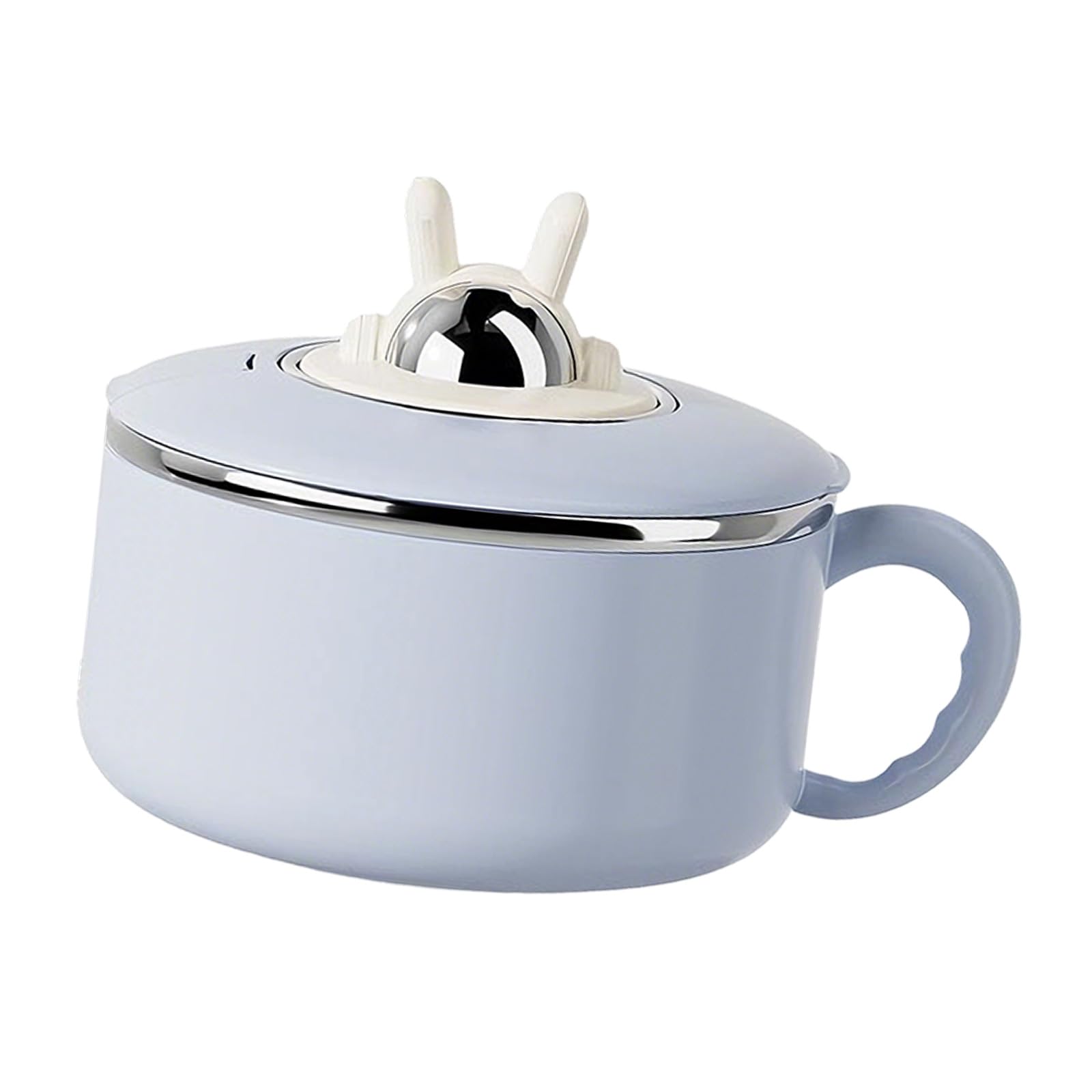 Tsophreniq 304 Stainless Steels Noodles Bowl with Lid Leak Proof Tableware for Dorm Travel Portable Soup Container Leak Proof Portable Soup Container for Travel