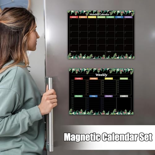 Tableau blanc d'effacement à sec magnétique avec marqueurs | Planification propre sans traces - 8