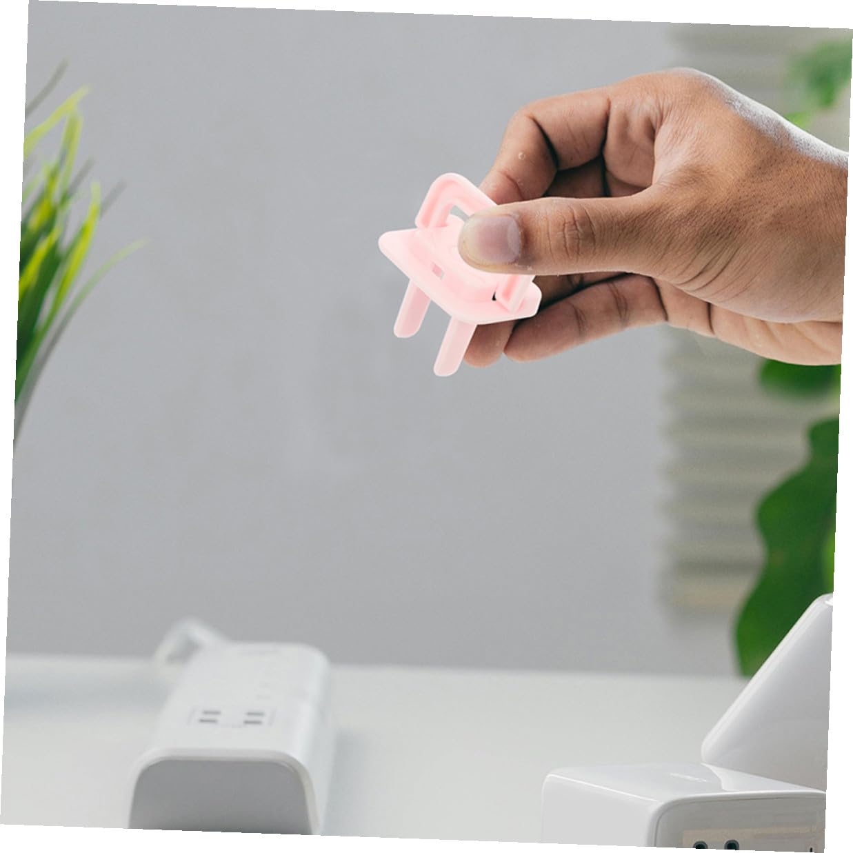 40pcs Childproof Outlet Safety Covers for Babies, Prong Plug Protectors Socket Protection, Electrical Outlet Plug Caps for Home Safety
