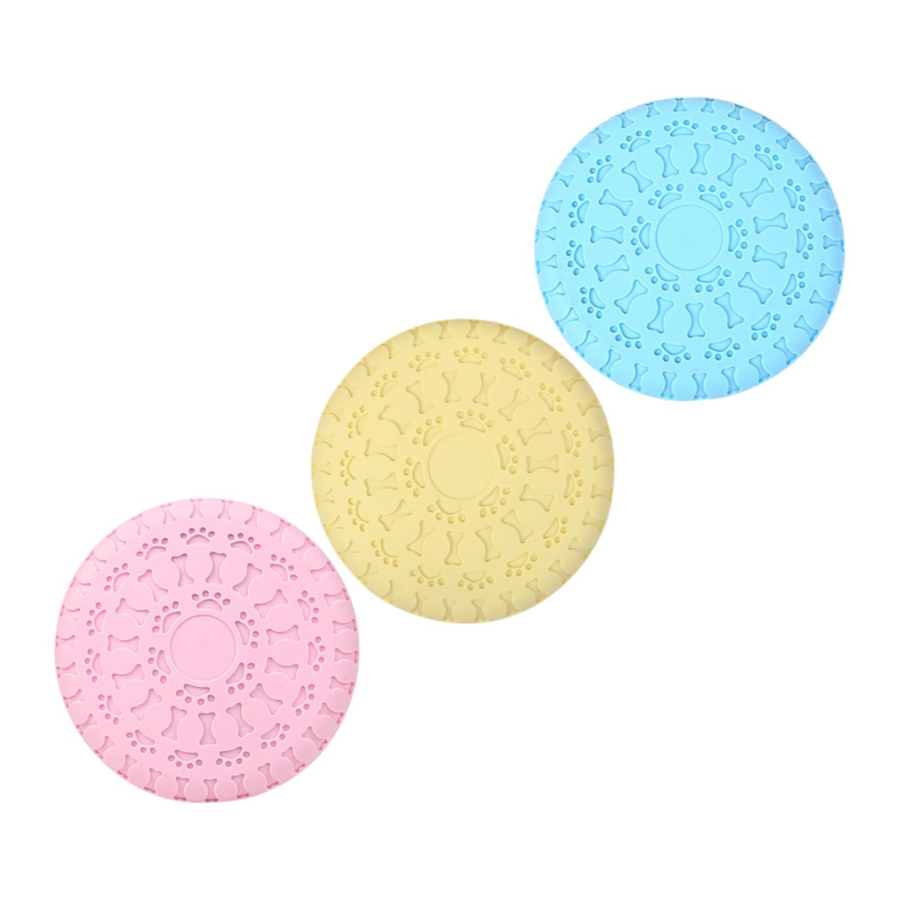 3pezzi Giocattolo Interattivo Disco Per Cani Giocattolo Da Masticare Per Cani Per Per Sicuro e Resistente All Usura Materiale Tpr