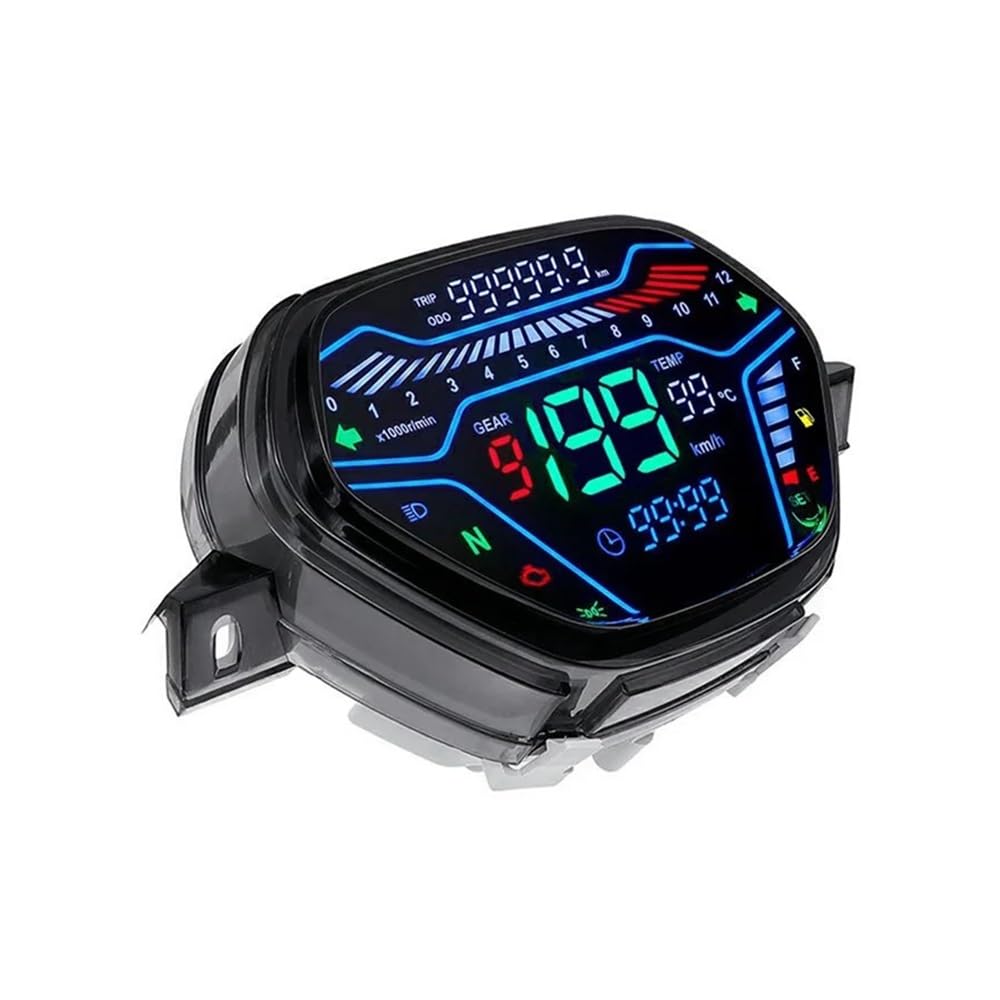 Moto Compteur kilométrique Compteur De Numérique pour Moto, Tableau Bord À LED, RPM, pour Al&PHA EX5 Class1 CX DX Wave100 CD100 Ori Tokyoda, Affichage du Kilométrique