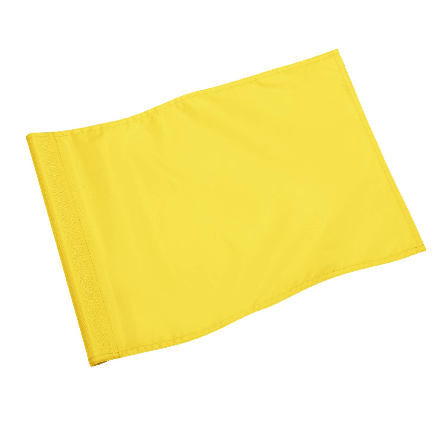 KINGTOP Golf Flag 20x14 Inch - Plain Yellow, 420D Nylon, Tube Inserted - Standard Putting Green Flags for Backyard Practice, Golf Courses, Country Club, 1-Pack