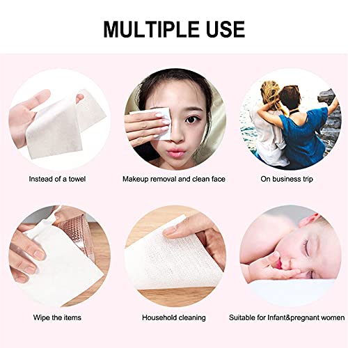 1000 Stück/Karton Einweg-Kosmetikentferner Baumwolle 5,5 x 5 cm Doppelseiten Make-up mit zwei Effekten Reinigung… – Bild 6