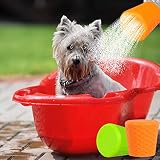 Outdoor-Dusche für Hunde, tragbarer Hunde-Duschkopf, Flaschenaufsatz, Wassersprühgerät, Zubehör, Haustier-Reisedusche, geeignet für Hundepfotenreinigung, Wandern, Strand, Schmutzentfernung, 2 Stück