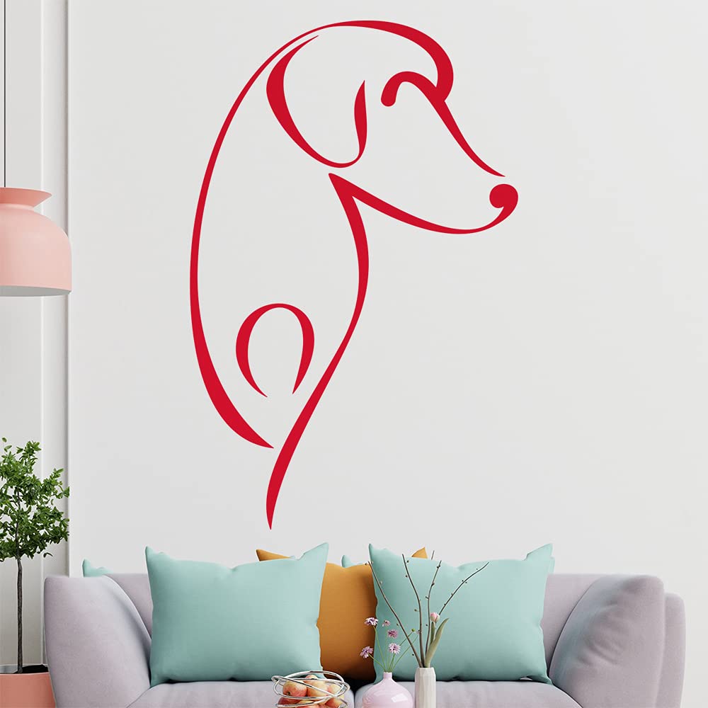 Kiwistar Cane e Gatto Linee Adesivo in 6 Taglie – Wall Sticker