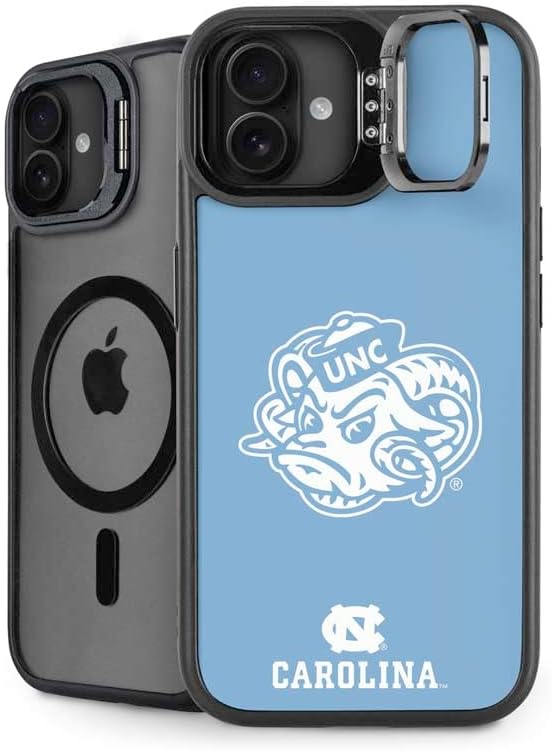 Skinit Kickstand Phone Case Compatible with iPhone 16 - Officially Licensed University of North Carolina UNC Tar Heels Design