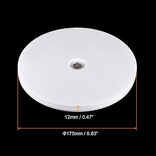 Miniatura 2 de MECCANIXITY Soporte giratorio de 7 pulgadas con rodamientos de bolas de acero, base giratoria Lazy Susan para gabinetes de esquina de cocina, color