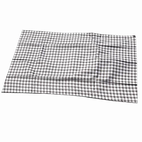 Image of Pure Source India Pure Cotton Elegance Bedding Set, Dreamy Cotton Comfort Double Bed Sheet with Pillow Covers (Black Check Pink Flora)