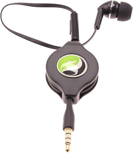 Miniatura 1 de Auriculares retráctiles mono auriculares compatibles con Amazon Kindle Fire HDX 8.9 (versión 2013), 7 (versión 2013), HD 7 (versión 2013) - 0.138 in