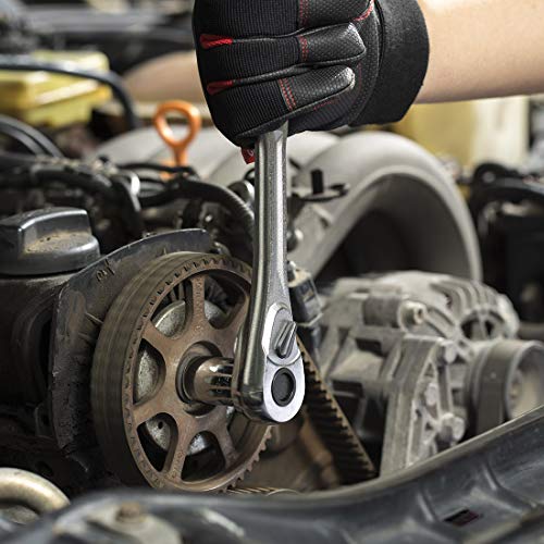 WORKPRO 450 piezas Juego de Llaves de Vaso, Caja Herramientas, con Llave de Trinquete de Liberación Rápida, Vasos para Reparación de Automóviles