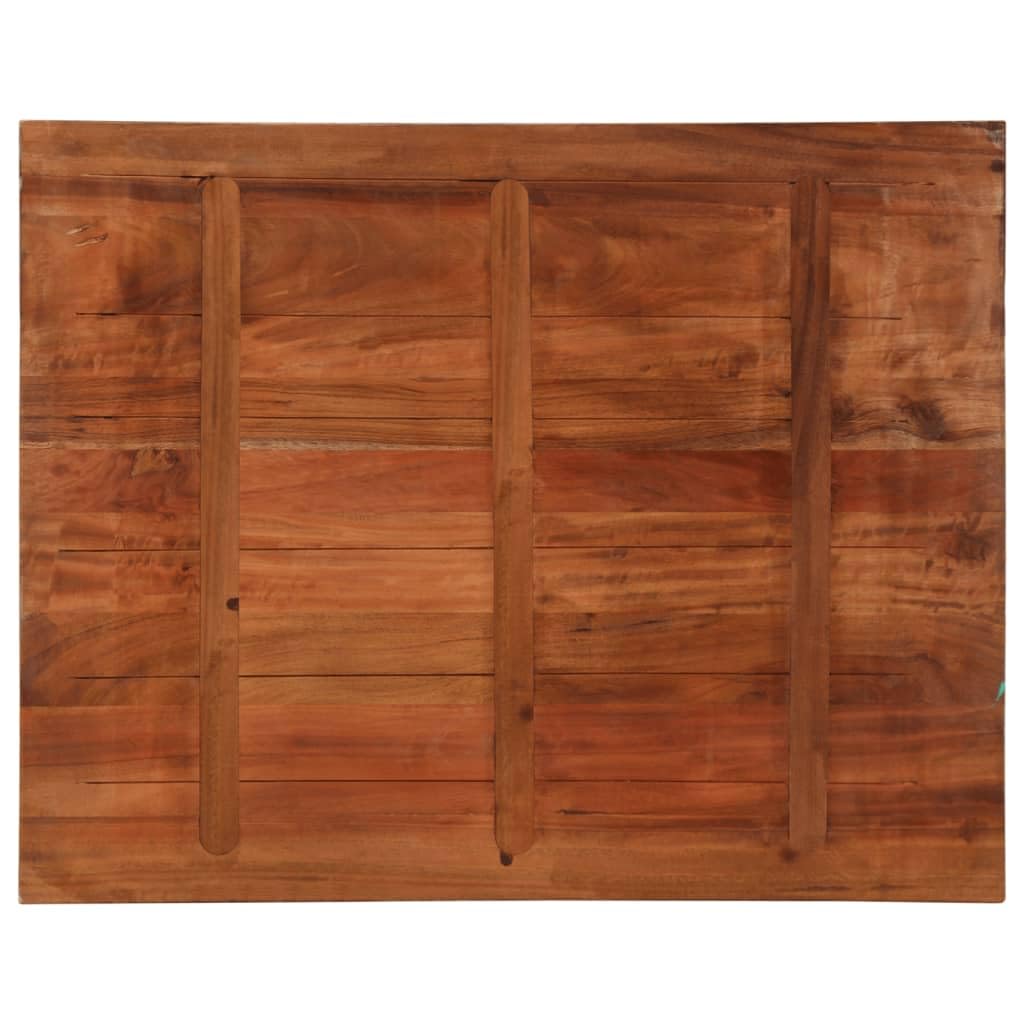 vidaXL Tischplatte, Holzplatte Rechteckig, Massivholzplatte für Tisch Esstisch Couchtisch, Ersatztischplatte, 90x80x2,5cm Altholz Massiv