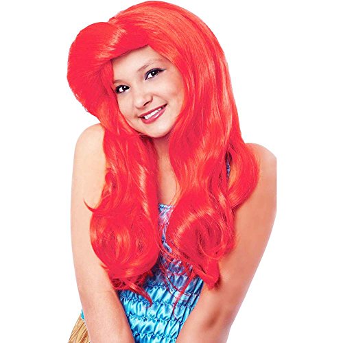Red Mermaid Wig