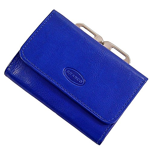 Branco Petit portefeuille en cuir pour femme 10,5 x 7,5 cm Cover