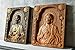 Sacred Heart of Jesus Wood Carved Icon- Christian Wall Art & Inspirational Wall Decor - Handmade Jesus art - Unique Catholic Gift - Custom Sizes & Free Personal Engraving