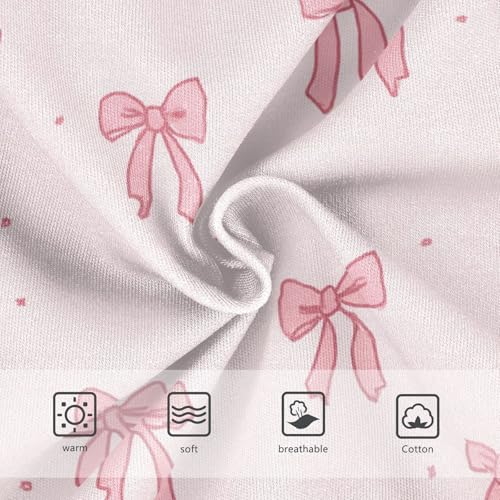 Wusikd Pink Bow (2) Girls' Underwear Cotton Girls Briefs Soft Toddler Underwear 2T3
