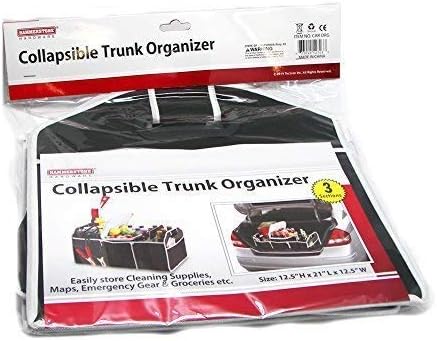 Miniatura 4 de Organizador de maletero plegable para automóvil, SUV, camión, almacenamiento portátil para herramientas, mapas, suministros, botellas, comestibles,