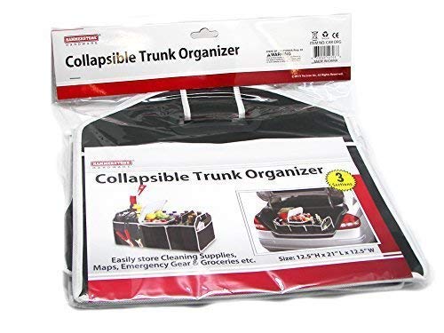 Home & Style Fully Collapsible And Portable Trunk Organizer Great For Storing Tools, Maps, Cleaning Supplies, Bottles, Emergency Geear, Groceries And Much More For Cars Suv Truck #TOP1