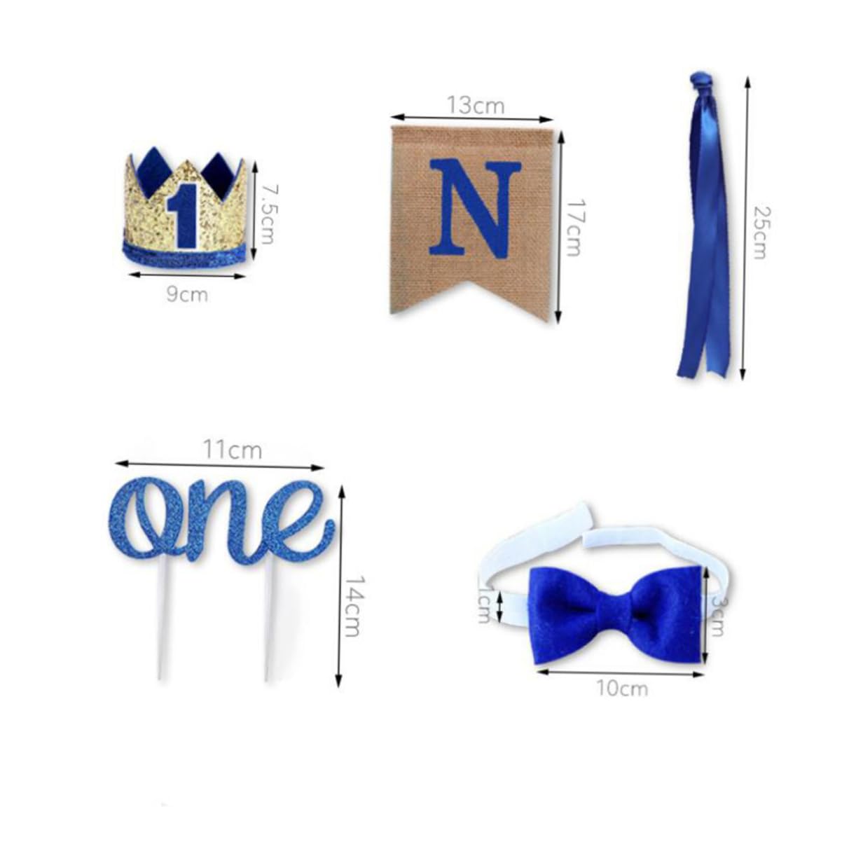 Ciieeo 12pièces Décoration De Fête Anniversaire Avec Banderole Lin Pour Chaise De Salle à Manger Décorations De Fête Et Accessoires Pour Garçon